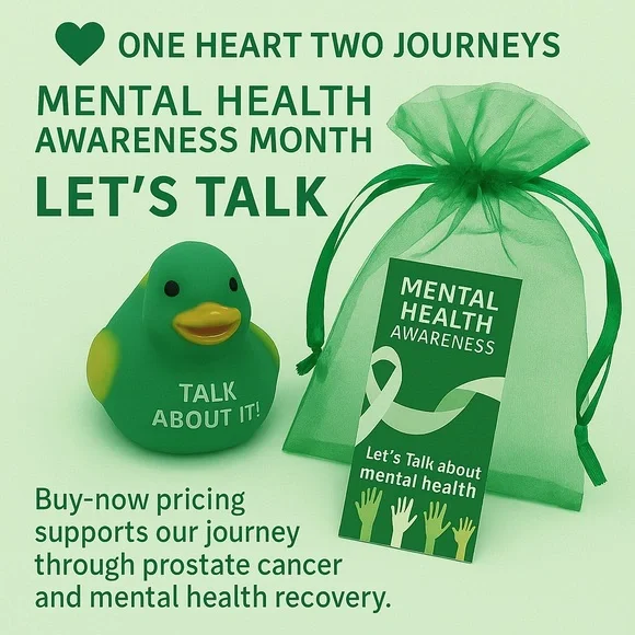 💚🦆 Mental Health Awareness Rubber Duck – Talk About It! (Limited Qty) - Picture 3 of 8